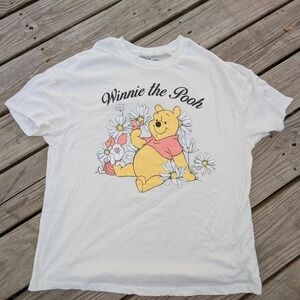Disney Winnie the Pooh Piglet‎ Daisy Graphic T-Shirt White XXL